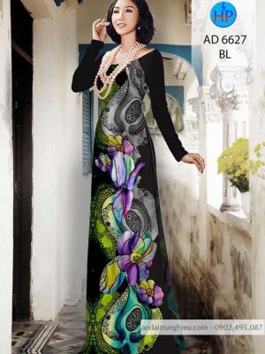Vải áo dài hoa 3D kiểu mới AD 6627 36 1587697074 607 Vai ao dai hoa 3D kieu moi AD 6627