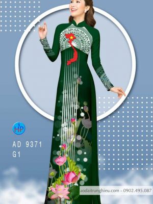 Vải áo dài bản đồ và hoa sen mới ra AD 9371 22 1587697452 171 Vai ao dai ban do va hoa sen moi ra