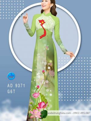 Vải áo dài bản đồ và hoa sen mới ra AD 9371 34 1587697453 74 Vai ao dai ban do va hoa sen moi ra