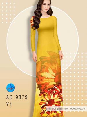 Vải áo dài hoa cúc 3D mới ra AD 9379 29 1587783911 911 Vai ao dai hoa cuc 3D moi ra AD 9379