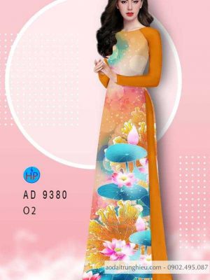 Vải áo dài hoa sen kiểu mới AD 9380 27 1587866008 349 Vai ao dai hoa sen kieu moi AD 9380