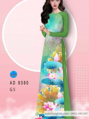 Vải áo dài hoa sen kiểu mới AD 9380 22 1587866008 375 Vai ao dai hoa sen kieu moi AD 9380