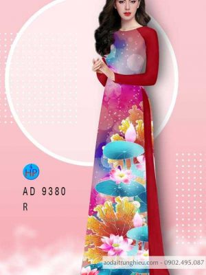 Vải áo dài hoa sen kiểu mới AD 9380 23 1587866008 999 Vai ao dai hoa sen kieu moi AD 9380