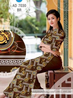 1587961512 12 Vai ao dai hoa van deu kieu moi AD 7030