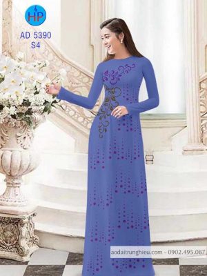 1587962211 460 Vai ao dai hoa van va cham bi thiet ke