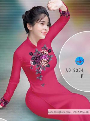Vải áo dài hoa hồng kiểu mới AD 9384 26 1588048663 288 Vai ao dai hoa hong kieu moi AD 9384