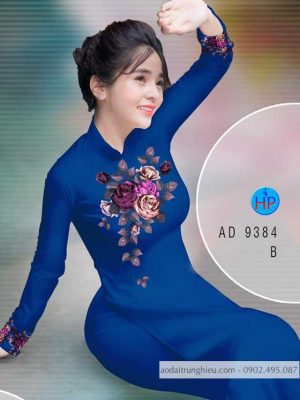 Vải áo dài hoa hồng kiểu mới AD 9384 30 1588048663 377 Vai ao dai hoa hong kieu moi AD 9384