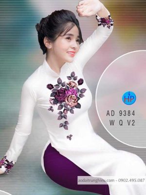 Vải áo dài hoa hồng kiểu mới AD 9384 34 1588048664 631 Vai ao dai hoa hong kieu moi AD 9384
