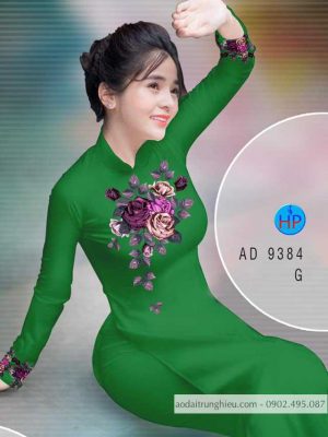 Vải áo dài hoa hồng kiểu mới AD 9384 35 1588048664 88 Vai ao dai hoa hong kieu moi AD 9384