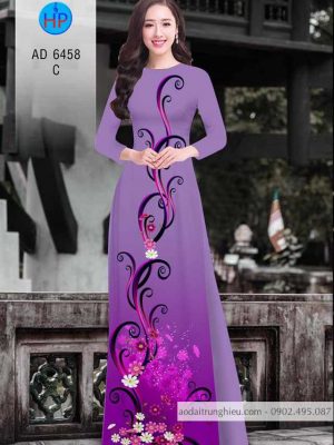 1588131865 32 Vai ao dai hoa van thiet ke 2020 AD 6458