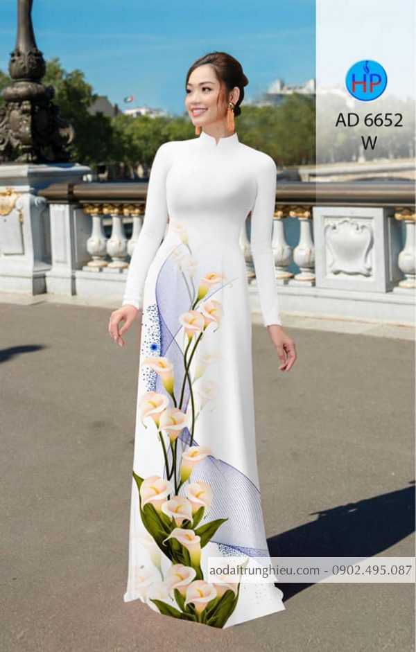 Vai ao dai Hoa Thuy Vu thiet ke 2020 AD