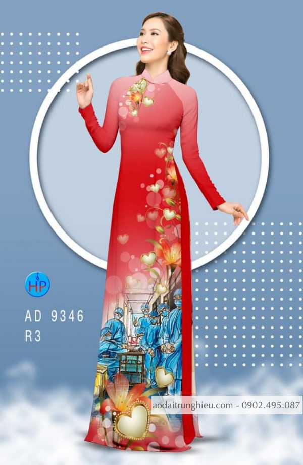 Vai ao dai hinh bac si kieu moi AD 9346