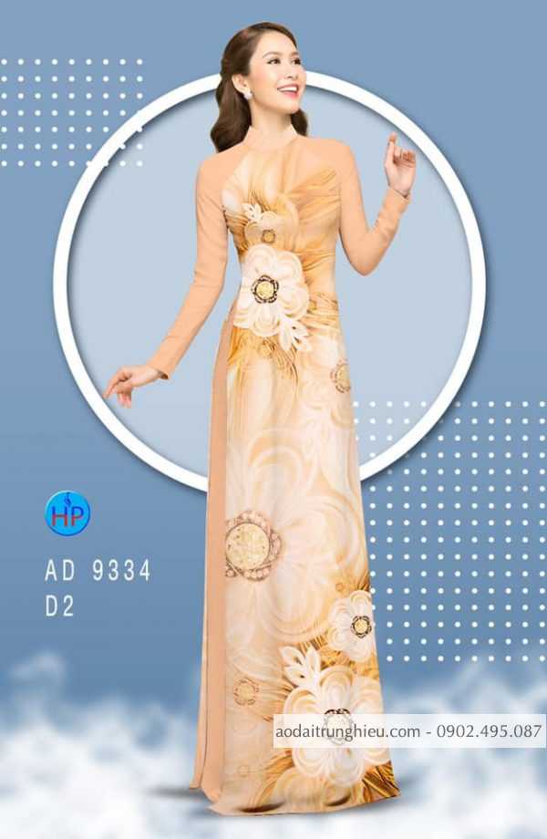 Vai ao dai hoa 3D moi ra AD 9334