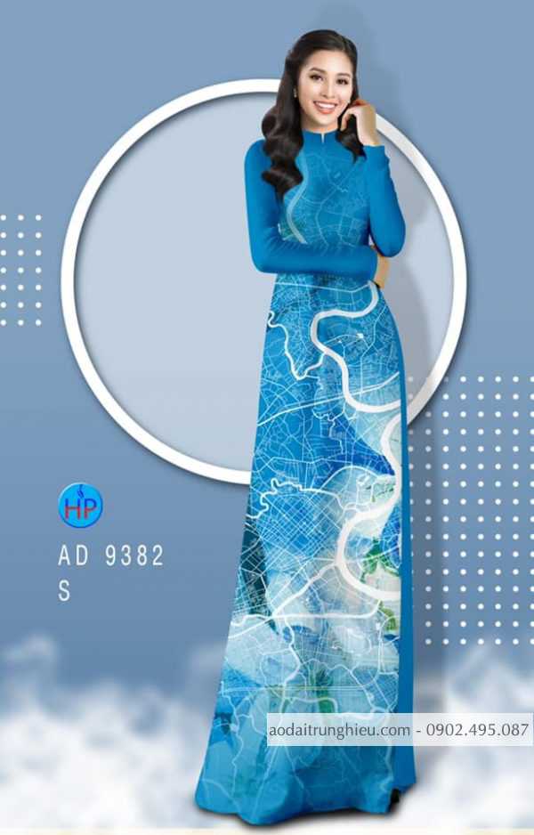 Vai ao dai hoa van thiet ke 2020 AD 9382