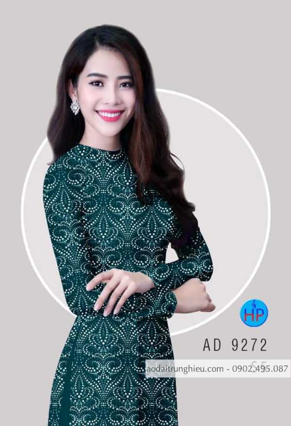 Vai ao dai ngoc cham hoa van kieu moi AD