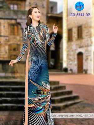 Vải áo dài lông vũ thiết kế 2020 AD 5544 31 1588498155 40 vai ao dai vai ao dai dep ad