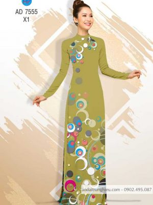 Vải áo dài hoa văn tròn kiểu mới AD 7555 27 1588499102 400 vai ao dai vai ao dai dep ad