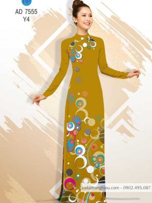 Vải áo dài hoa văn tròn kiểu mới AD 7555 28 1588499102 440 vai ao dai vai ao dai dep ad