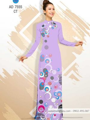 Vải áo dài hoa văn tròn kiểu mới AD 7555 31 1588499103 312 vai ao dai vai ao dai dep ad