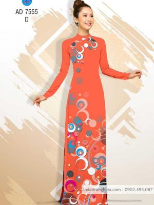 Vải áo dài hoa văn tròn kiểu mới AD 7555 33 1588499103 356 vai ao dai vai ao dai dep ad