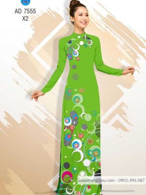 Vải áo dài hoa văn tròn kiểu mới AD 7555 34 1588499103 473 vai ao dai vai ao dai dep ad