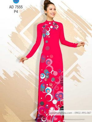 Vải áo dài hoa văn tròn kiểu mới AD 7555 30 1588499103 644 vai ao dai vai ao dai dep ad