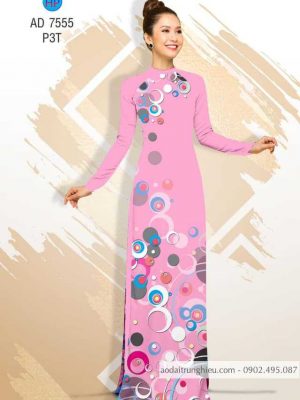 Vải áo dài hoa văn tròn kiểu mới AD 7555 32 1588499103 967 vai ao dai vai ao dai dep ad
