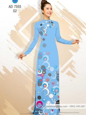 Vải áo dài hoa văn tròn kiểu mới AD 7555 37 1588499104 232 vai ao dai vai ao dai dep ad