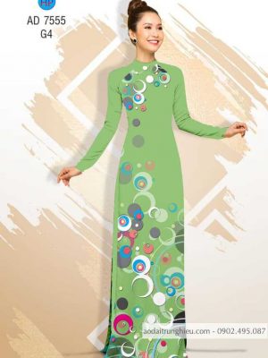 Vải áo dài hoa văn tròn kiểu mới AD 7555 36 1588499104 736 vai ao dai vai ao dai dep ad