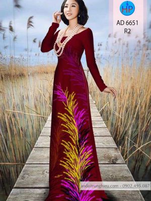 Vải áo dài bông cỏ kiểu mới AD 6651 22 1588499470 471 vai ao dai vai ao dai dep ad