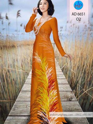 Vải áo dài bông cỏ kiểu mới AD 6651 21 1588499470 607 vai ao dai vai ao dai dep ad
