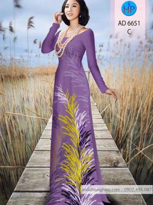 Vải áo dài bông cỏ kiểu mới AD 6651 32 1588499471 483 vai ao dai vai ao dai dep ad