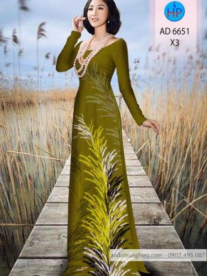 Vải áo dài bông cỏ kiểu mới AD 6651 37 1588499472 599 vai ao dai vai ao dai dep ad