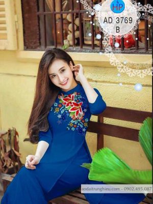 Vải áo dài hoa ly mới ra AD 3769 25 1588559591 78 vai ao dai vai ao dai dep ad