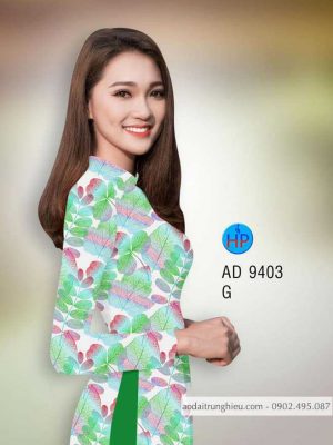 Vải áo dài hình lá kiểu mới AD 9403 22 1588664714 158 vai ao dai vai ao dai dep ad