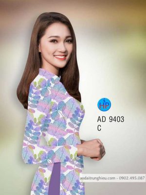 Vải áo dài hình lá kiểu mới AD 9403 23 1588664714 939 vai ao dai vai ao dai dep ad