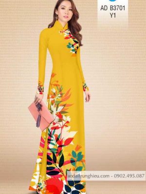 Vải áo dài lá kiểu mới AD B3701 26 1588665674 834 vai ao dai vai ao dai dep ad