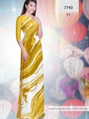 Vải áo dài hoa văn sóng kiểu mới AD 7740 24 1588838713 235 vai ao dai vai ao dai dep ad