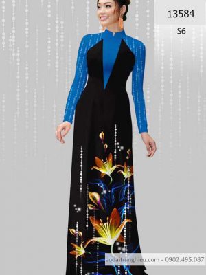 Vải áo dài hoa ly kiểu mới AD 13584 25 1588838954 102 vai ao dai vai ao dai dep ad