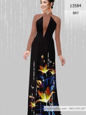 Vải áo dài hoa ly kiểu mới AD 13584 36 1588838955 849 vai ao dai vai ao dai dep ad