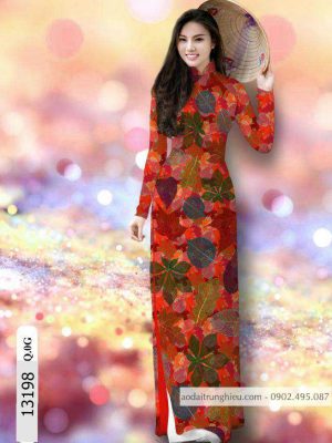 Vải áo dài lá kiểu mới AD 13198 18 1588839675 492 vai ao dai vai ao dai dep ad