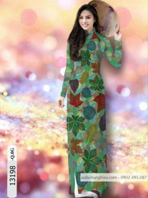 Vải áo dài lá kiểu mới AD 13198 22 1588839676 301 vai ao dai vai ao dai dep ad