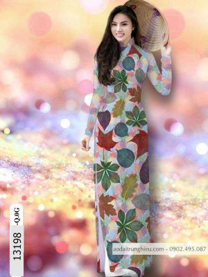 Vải áo dài lá kiểu mới AD 13198 28 1588839677 380 vai ao dai vai ao dai dep ad
