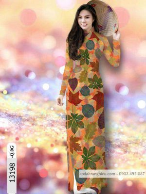 Vải áo dài lá kiểu mới AD 13198 24 1588839677 458 vai ao dai vai ao dai dep ad