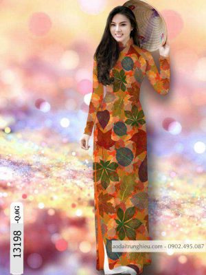 Vải áo dài lá kiểu mới AD 13198 23 1588839677 530 vai ao dai vai ao dai dep ad
