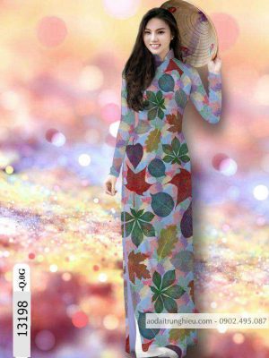 Vải áo dài lá kiểu mới AD 13198 26 1588839677 634 vai ao dai vai ao dai dep ad