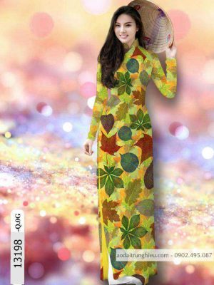 Vải áo dài lá kiểu mới AD 13198 27 1588839677 682 vai ao dai vai ao dai dep ad