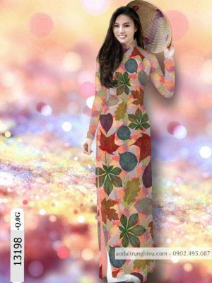 Vải áo dài lá kiểu mới AD 13198 25 1588839677 911 vai ao dai vai ao dai dep ad