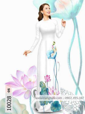 Vải áo dài hoa sen kiểu mới AD 10028 20 1588839793 543 vai ao dai vai ao dai dep ad