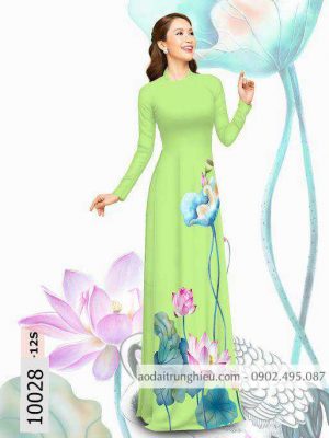 Vải áo dài hoa sen kiểu mới AD 10028 25 1588839794 345 vai ao dai vai ao dai dep ad